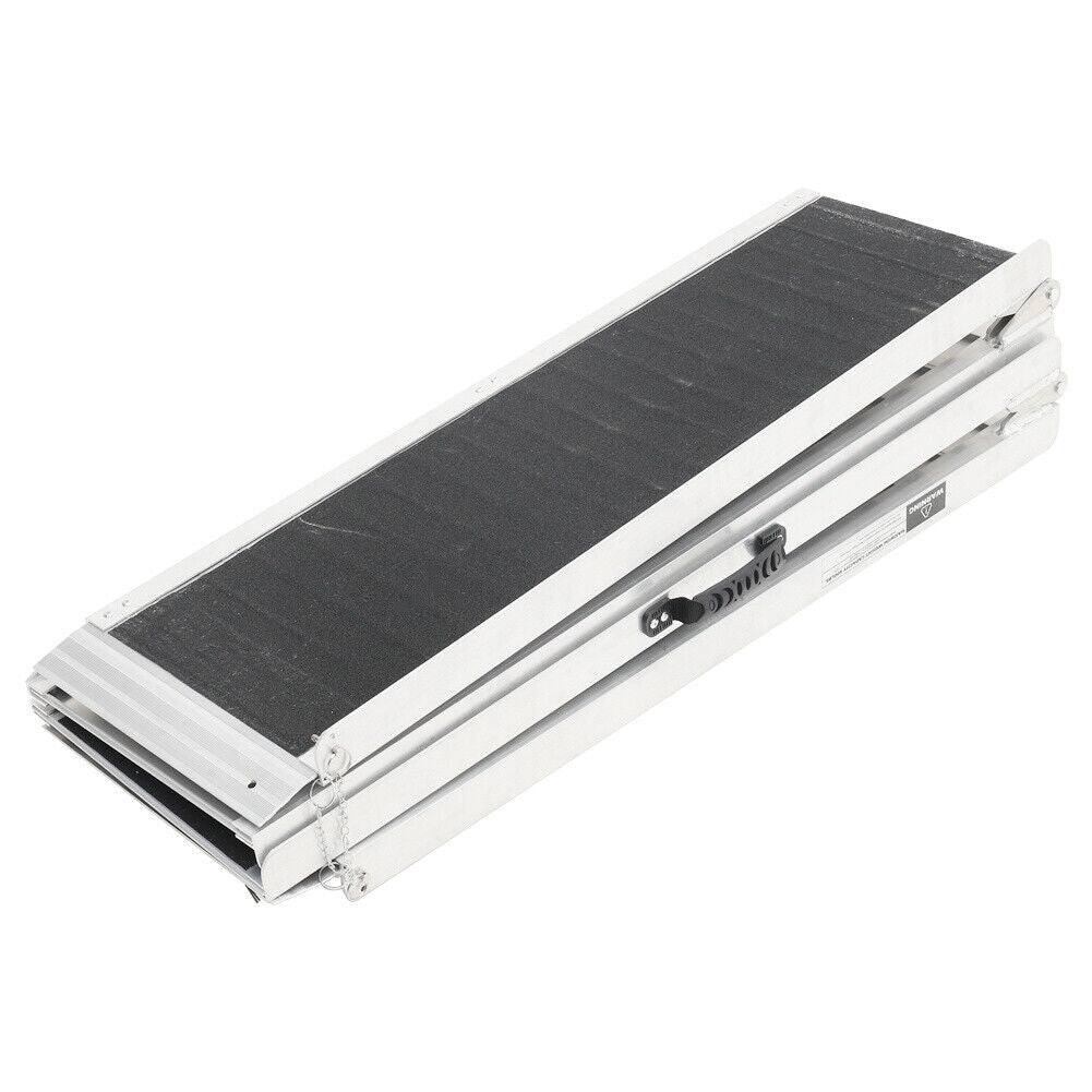 Portable Wheelchair Threshold Ramp Aluminium Multi-fold Non-slip Suitc ...