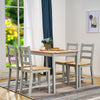 Panana Solid Pine Dining Table 2/4Chairs Bistro Set Kitchen Home Furniture