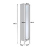 Bathroom Mirror Cabinet Storage Single Door Tallboy Mirrored Cupboard Furniture