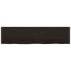 Wall Shelf Dark Grey 200x50x4 Treated Solid Wood Oak E3N7