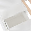 3ft Bunk Bed with Stairs and Slide, Solid Pine Wood Frame, Children Bed White