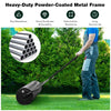 63L Metal Garden Lawn Roller Water Sand Filled Drum Grass Roller Tow Behind