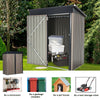 Galvanized Steel Garden Storage Shed Metal Outdoor Bike Shed with Doors