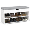 3 Tiers Wooden Shoe Rack Seating Bench Hallway Storage Organiser Holder Stand UK