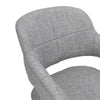 2Pcs Kitchen Dining Chairs Linen Fabric Padded Home Office Chair Set Hollow Back