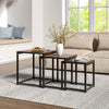 Nesting Table Square Set of 3 Nested Coffee Table End/Side Table Living Bedroom