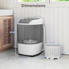 Compact Laundry Washer Portable Mini Washing Machine-Grey
