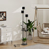 Modern Floor Lamp with Shelf Standing Light Lamp 3 Lampshade Bedroom Living Room