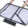 Folding Camping Table Portable Adjustable Aluminium Desk Picnic BBQ Carry Handle