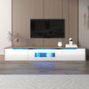 180cm Floating TV Unit Cabinet Wall Mounted TV Stand High Gloss With LED Lights