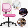 Armless Computer Desk Chair Swivel Executive Chair Ergonomic Office Chair Pink