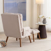 FABRIC ACCENT CHAIR WITH FOOTSTOOL ADJUSTABLE BACKREST LOUNGE RECLINER ARMCHAIR