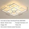 Dimmable LED Ceiling Light Square Modern Chandelier Lighting 80W Remote Control