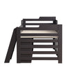Kids Wooden Cabin Bed Mid Sleeper Bed Frame Storage Bed with Drawers and Shelves