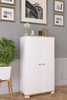Multi-Purpose 110 cm Shoe Cabinet with 2 Doors Oak White