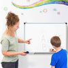 Wall Mounted Board 70 x 50 cm Dry Erase Board with 3 Dry Erase Markers-White