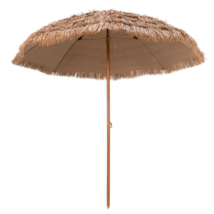 2M Outdoor Garden Thatched Parasol Hawaiian Hula Lightweight Beach Umbrella
