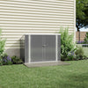 Metal Galvanized Steel Garden Shed Outdoor Bike Storage House Tool Sheds Roof