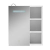 Bathroom Cabinet Mirror 1 Door LED Touch White Wall Mounted Storage Modern