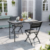 Wood Effect Garden Table and 2/4 Chairs Folding Camping Picnic Bistro Dining Set