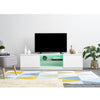 Modern 160cm TV Unit Cabinet Stand High Gloss Doors & Matt Dody with LED Lights