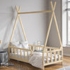 Toddler PineWood Bed Frame Children Kids Junior House Bedframe Bedroom Furniture