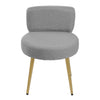 Occasional Linen Dressing Table Makeup Vanity Chair Cushiony Seat Kids Low Stool