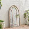 Indoor/Outdoor Window Wall Garden Arch Mirror Any Weather Ornament Wooden Frame