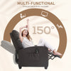 Recliner Armchair, Massage Faux Leather Push Back Reclining Chair with Footrest