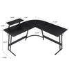L-shaped Computer Desk Large Home Office Writing Workstation Corner Desk