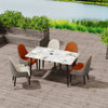 Stunning Gloss Finish Marble Dining Table Living Room Breakfast Table Party Xmas