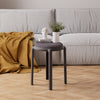 Set of 6 Sherpa Fleece Stools Kitchen Dining Chairs Living Room Stools Sets Grey