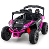 12V Electric UTV Truck Kids Ride On Car 3 Speeds LED Lights Pink