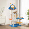 Indoor Cat Furniture 124cm Tall Cat Tree w/ Cloud & Star Platforms