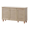 Shoe Cabinet Storage Unit Sonoma Oak Hallway Cupboard 3 Door Wooden Sideboard