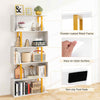 S-Shaped Bookshelf Decorative Storage Shelving Living Room