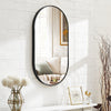 Wall Mounted Bathroom Mirror Cosmetic Makeup Shaving Mirror HD Glass Metal Frame