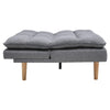 Modern Linen Grey Upholstered 3 Seater Sofa Bed Recliner Sofabed Sleeper Sofas