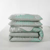 Flowers Patchwork Bedspread Quilted Coverlet Set Bedding Pillowcase Double Size