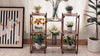 Wood Plant Stand 8 Pot Ladder Plant Holder Display Shelf Garden Balcony