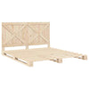 Bed Frame with Headboard 180x200 King Solid Wood Pine B7B2