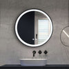 Round LED Bathroom Mirror Lights Illuminated Vanity Mirror Over Sink 60cm 80cm