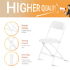 4 Pcs Folding Chair Foldable Computer Party Meeting Room Home Office Chair White
