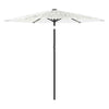 Garden Parasol with Steel White 268x268x226 Q5K9