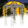 French Style Garden Arch Arbor Trellis Wedding Lawn Metal Gazebo Pergola Pavilio