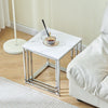 Nest Of 3 Nested Nesting Tables Side End Coffee Table Wooden for Living Room
