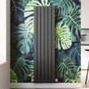 Vertical Radiator Anthracite White Black Flat Panel Modern Tall Rads Double 1600