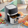 New Air Fryer 1700W 6.5L with Digital Display Timer for Low Fat Cooking Kitchen