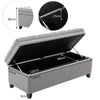 Upholstered Storage Ottoman Bench Chesterfield Bed End Hallway Seat Long Stool