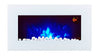 2024 TRUFLAME 7 COLOUR LED WHITE GLASS FLAT ELECTRIC WALL MOUNTED FIRE